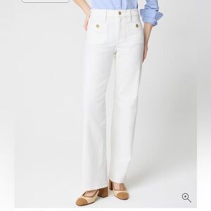 J. Crew Factory petite Slim wide-leg Sailor jean in all-day stretch